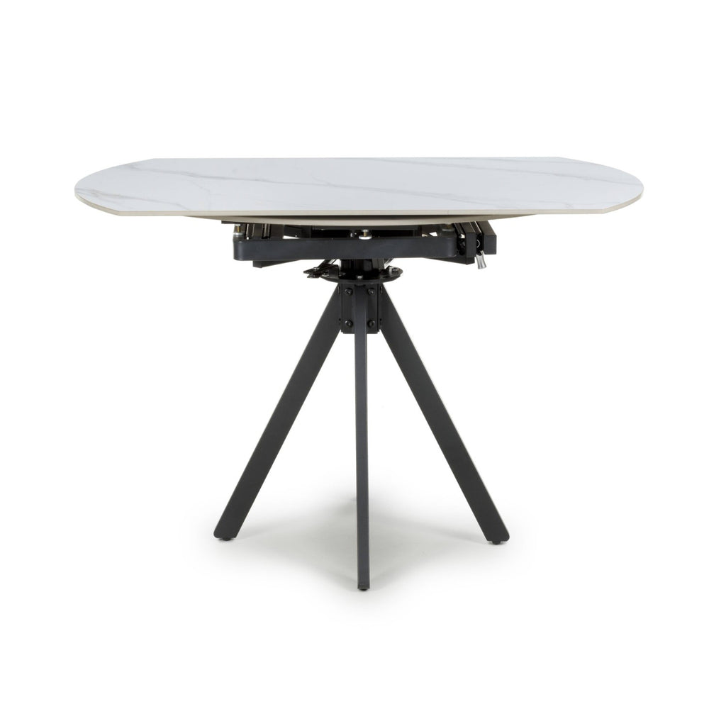Rotana Rotating White 1.2m Dining Table
