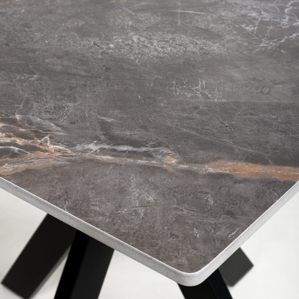 Tokyo Small 80cm Ceramic Grey Dining Table