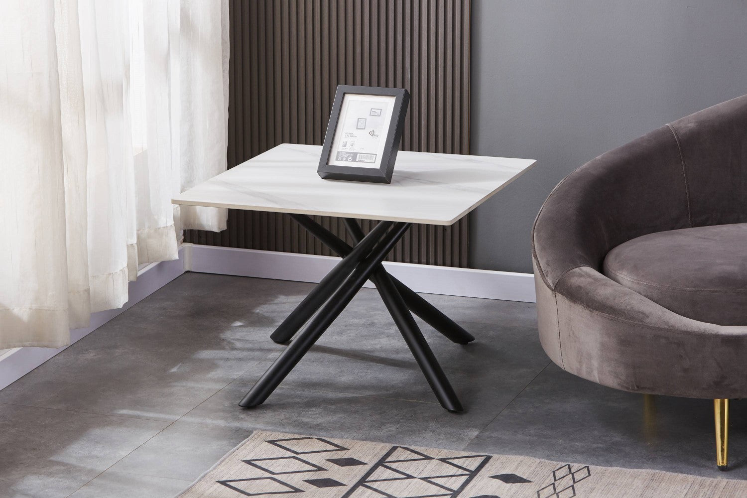 Avesta White End Table