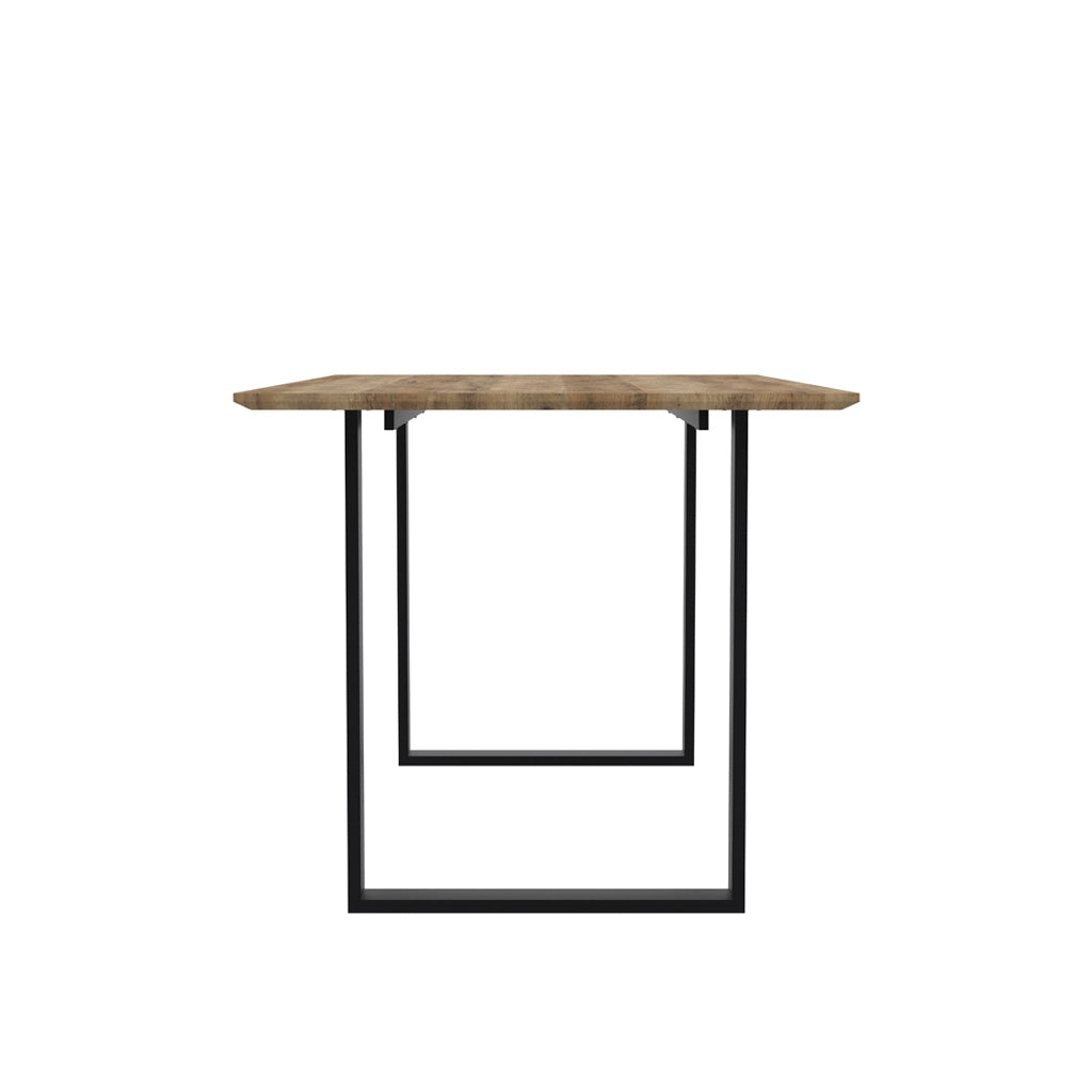 Antibes Russet And Black Dining Table