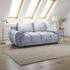 Grey Chenille Fabric 2 Seater Large Sofa