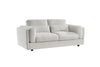 Beige Chenille Fabric 3 Seater Sofa with Chunky Arm Cushions