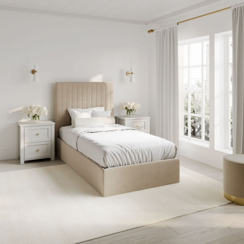 Berlin Beige Tall Single Bed
