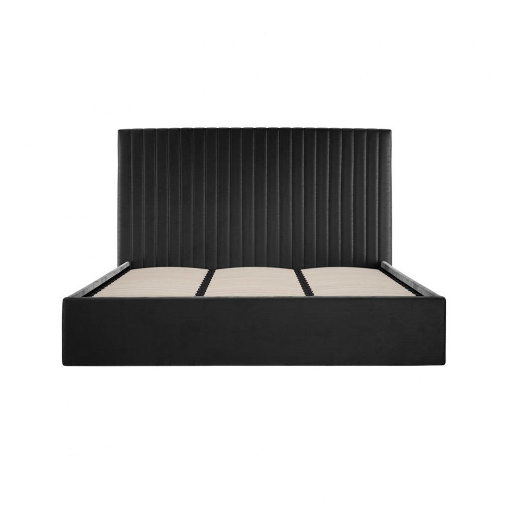 Berlin Black Tall Super King Bed
