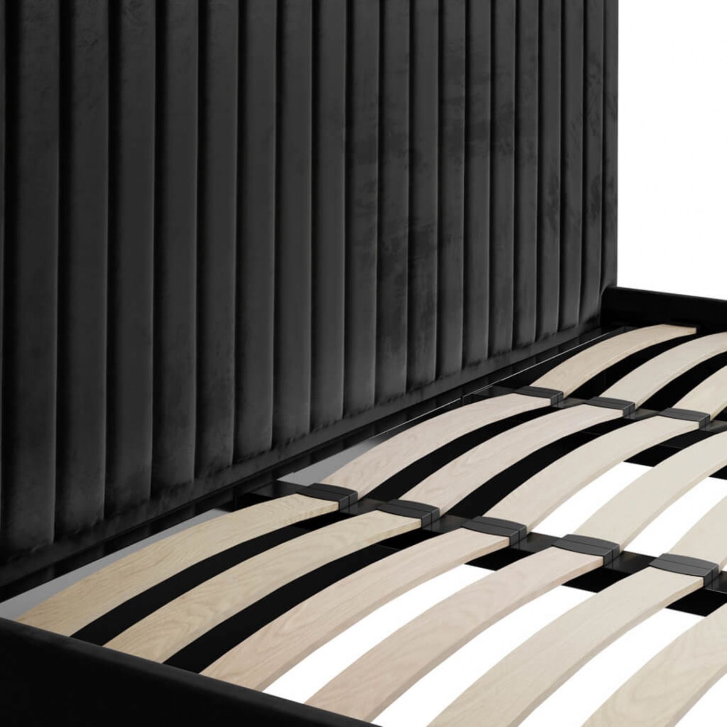 Berlin Black Tall Super King Bed