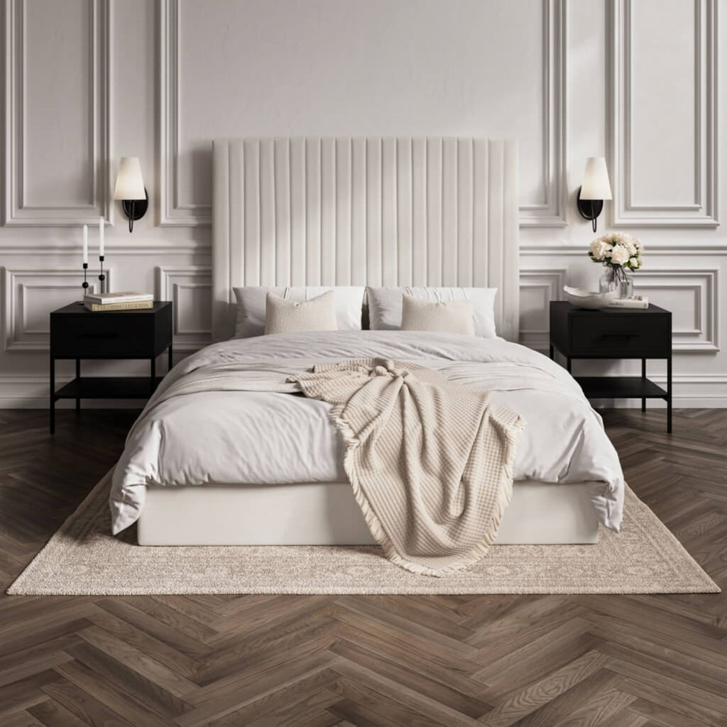 Berlin Milk Tall Double Bed