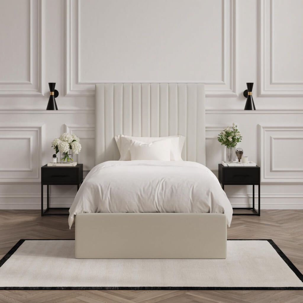 Berlin Milk Tall Single Bed