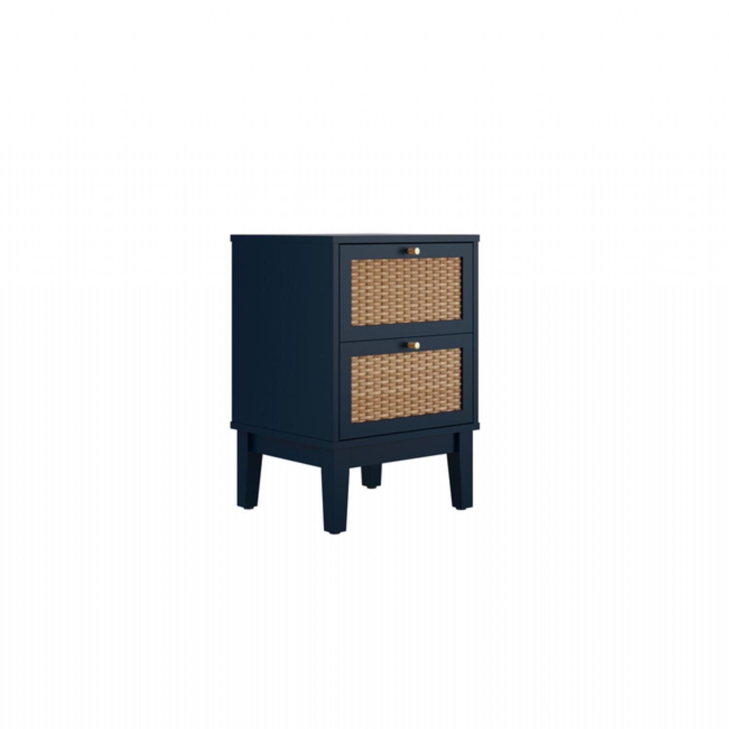 Bordeaux Blue Bedside Cabinet