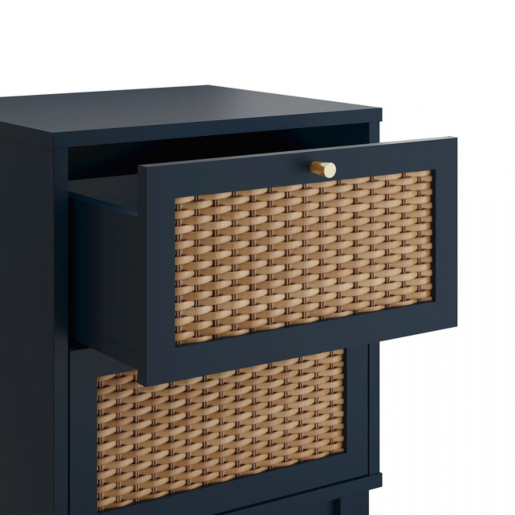 Bordeaux Blue Bedside Cabinet
