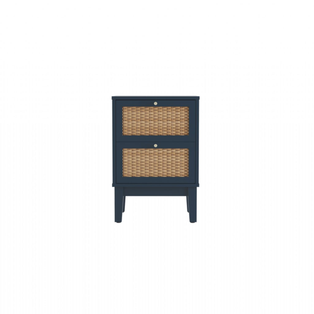 Bordeaux Blue Bedside Cabinet