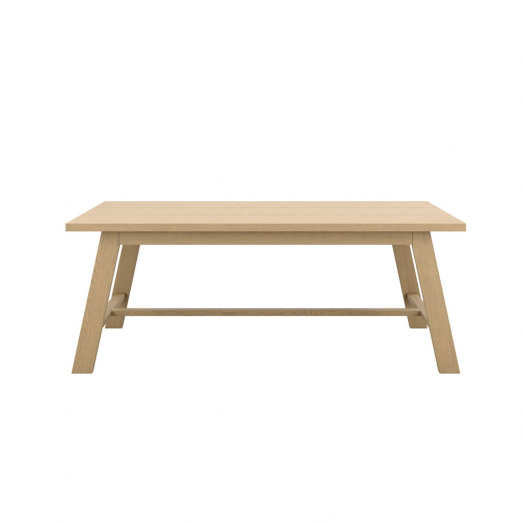 Latte Wood 8 Seater Dining Table with Grain Effect