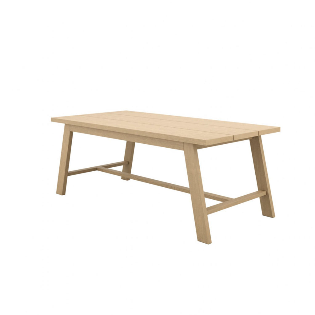 Latte Wood 8 Seater Dining Table with Grain Effect