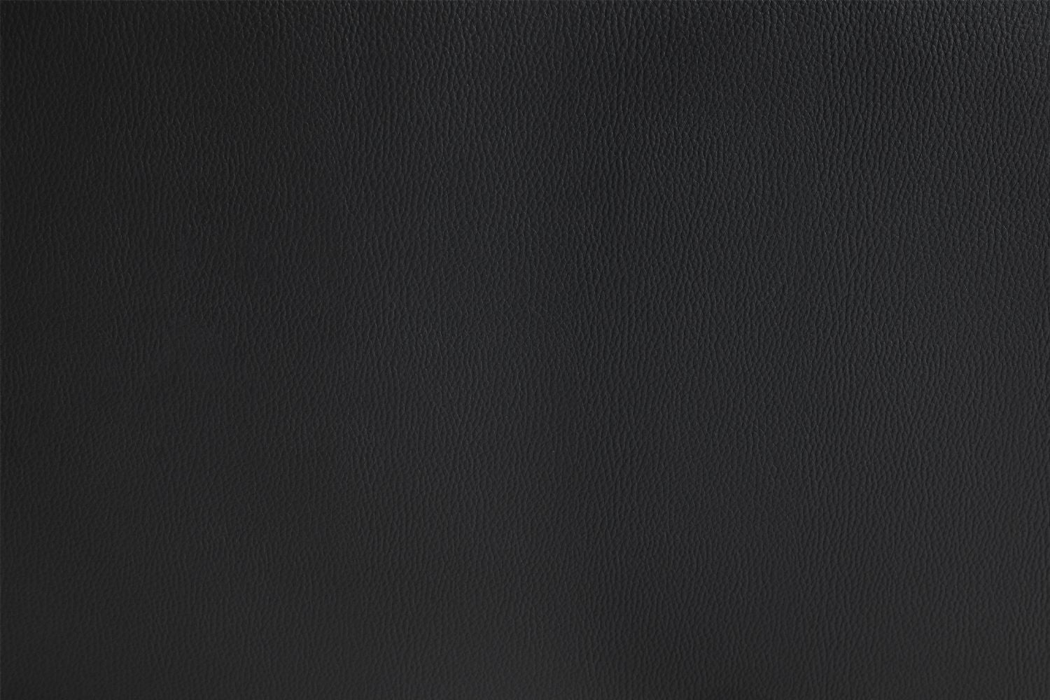 Black Leather Effect 2 Seater Sofa Wooden Feet