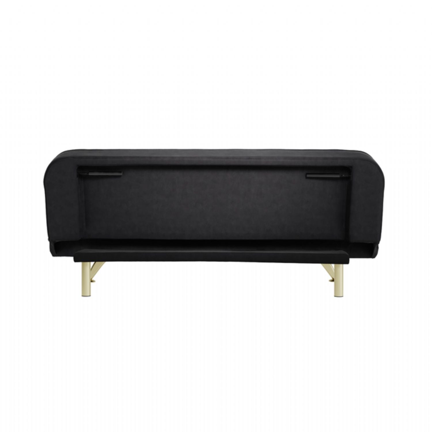 Modern Black Velvet Fabric Sofa Bed