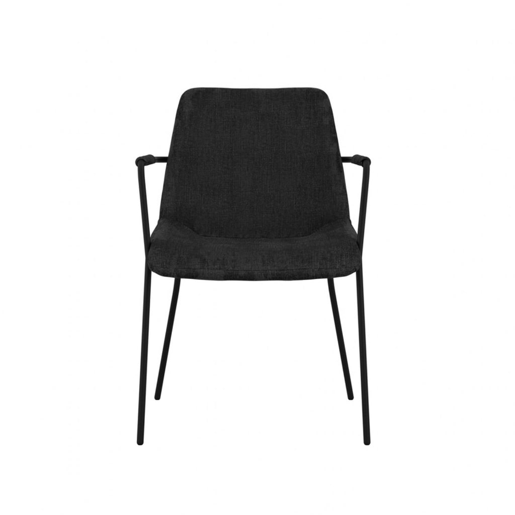 Carlo Black Dining Chair With Arms