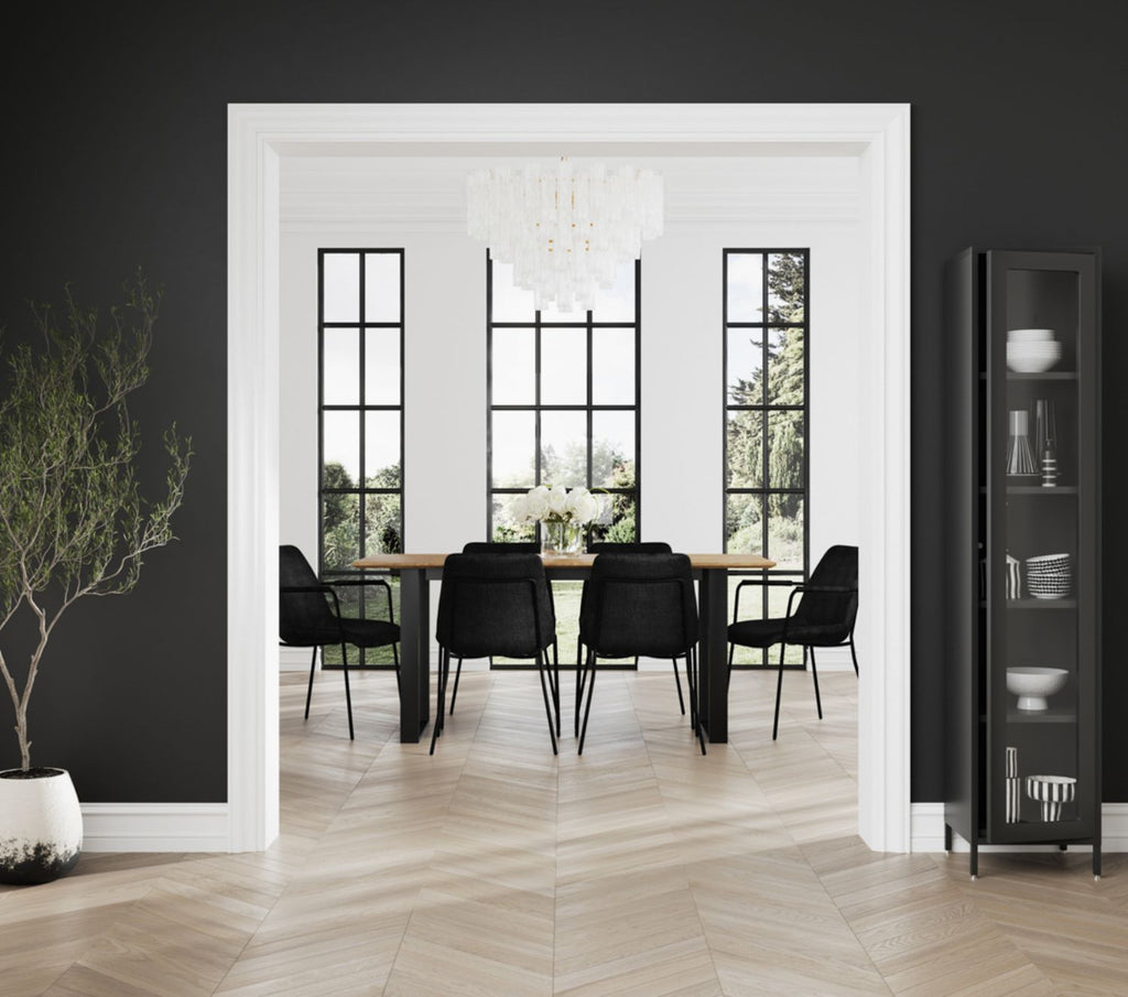 Carlo Black Dining Chair With Arms