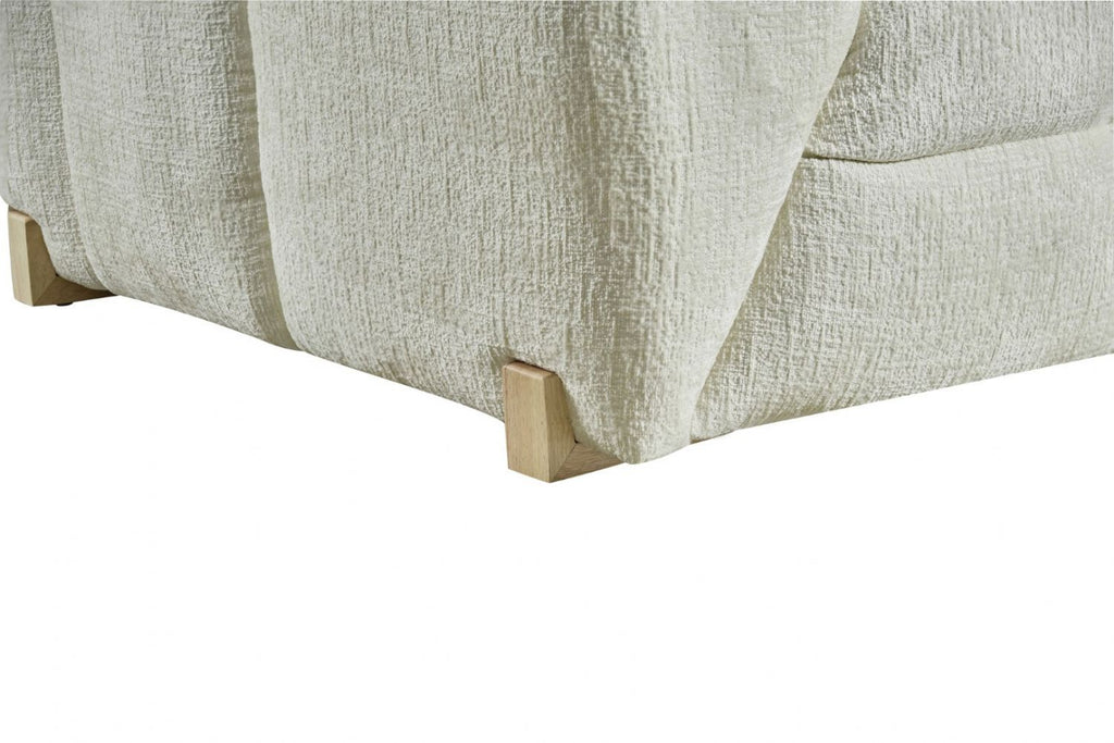 Beige Fabric Right Hand Facing L Shape Corner Sofa