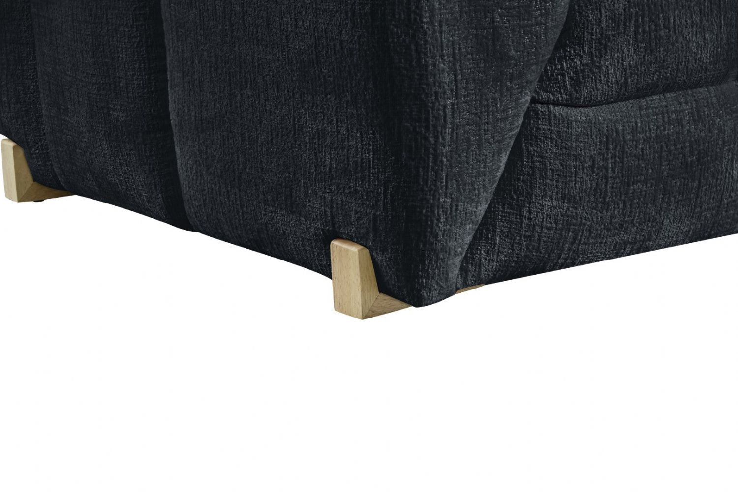 Charcoal Fabric L Shaped Corner Sofa Right Hand Facing