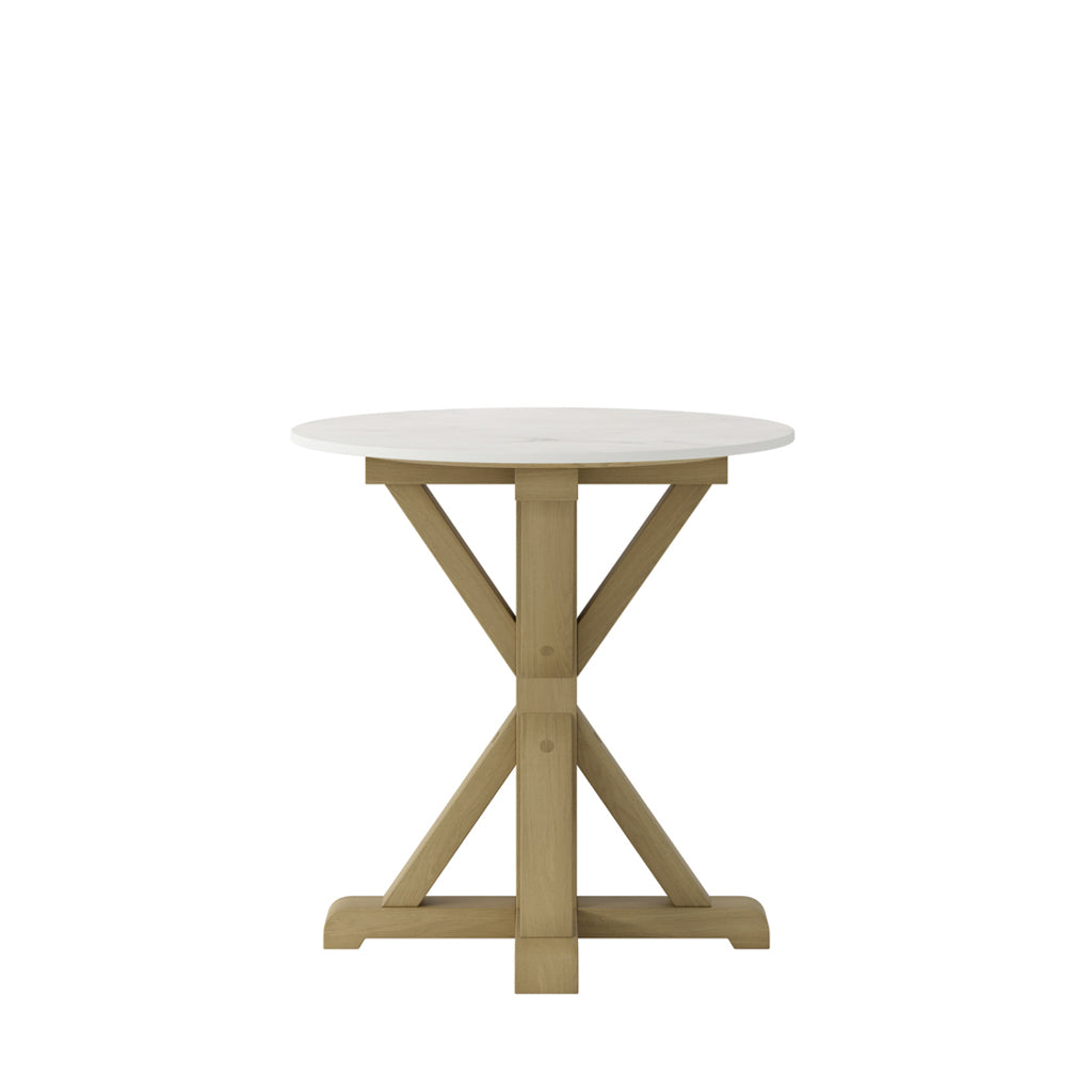 Harrow Stone And Latte Side Table