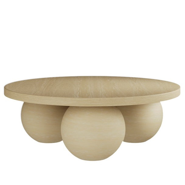 Modern Style Matte Calico Concrete Round Coffee Table