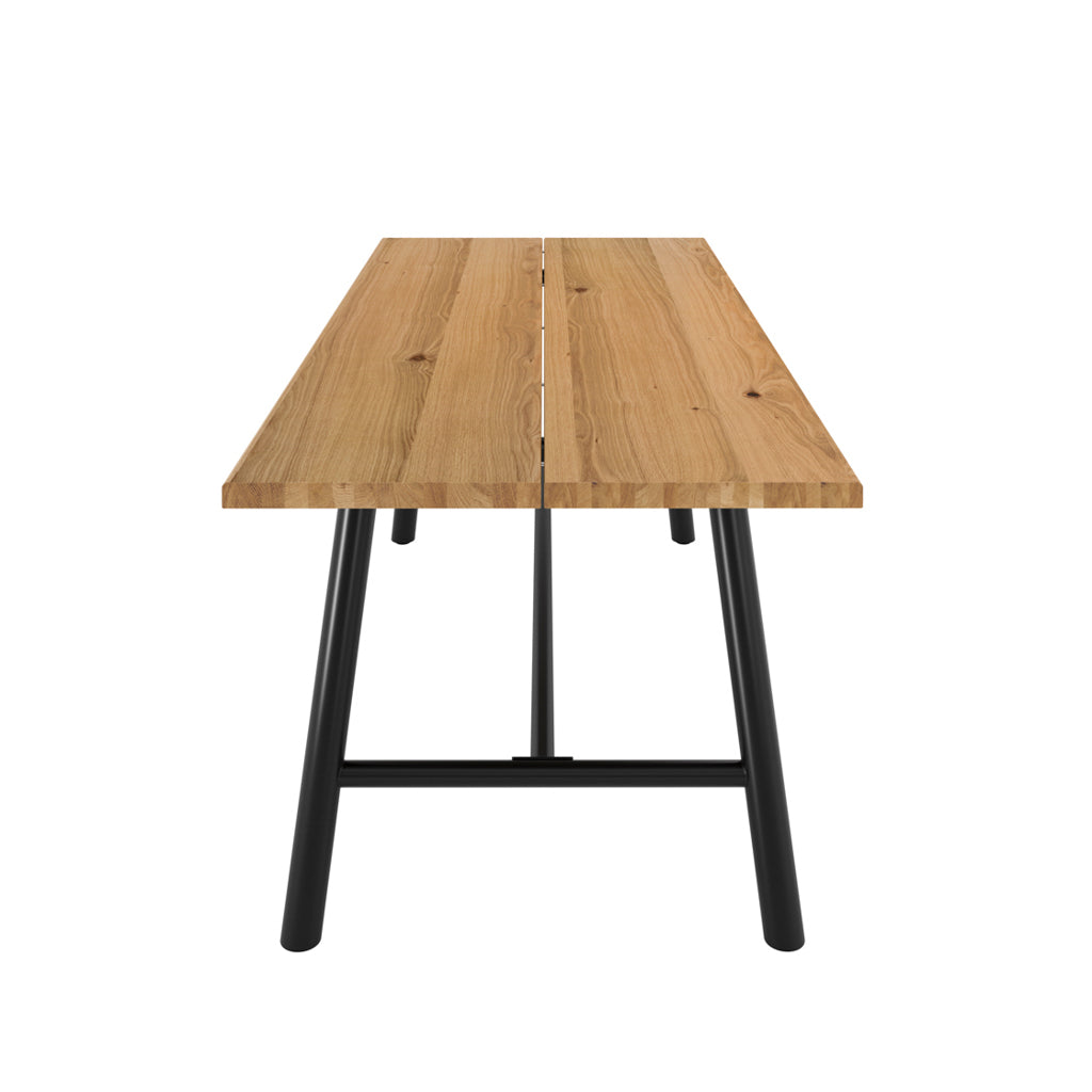 Natural Tawny Wood 200cm Large Rectangular Dining Table
