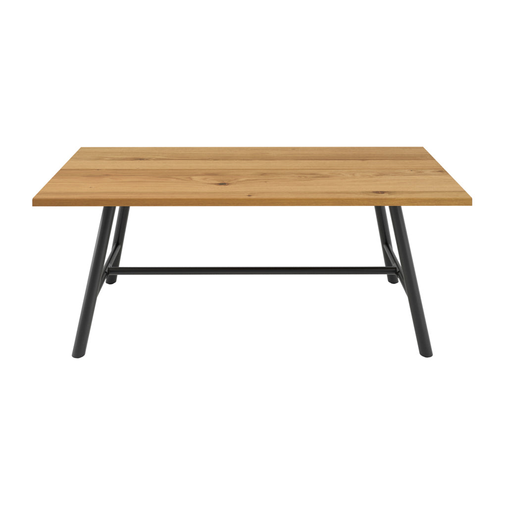 Natural Tawny Wood 200cm Large Rectangular Dining Table