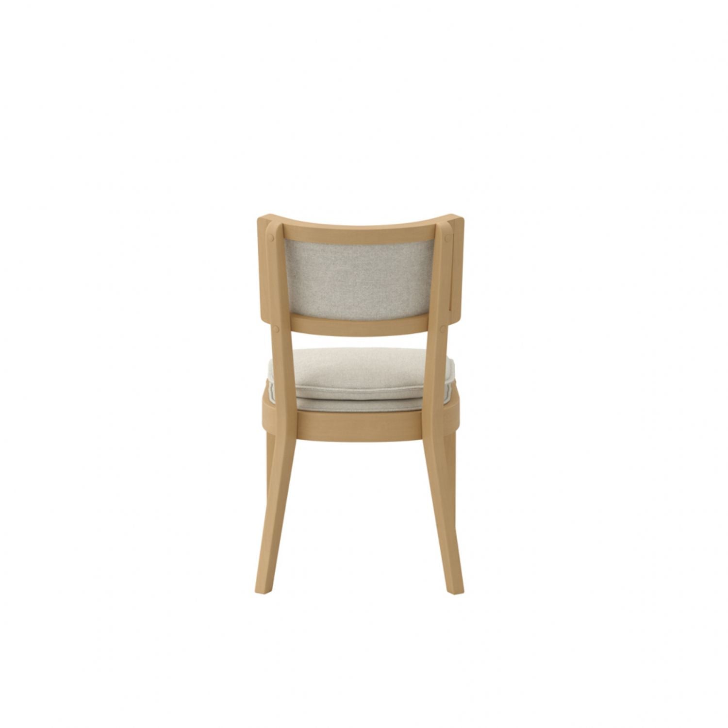 Frost Linen Dining Chair with Umber Wood Frame