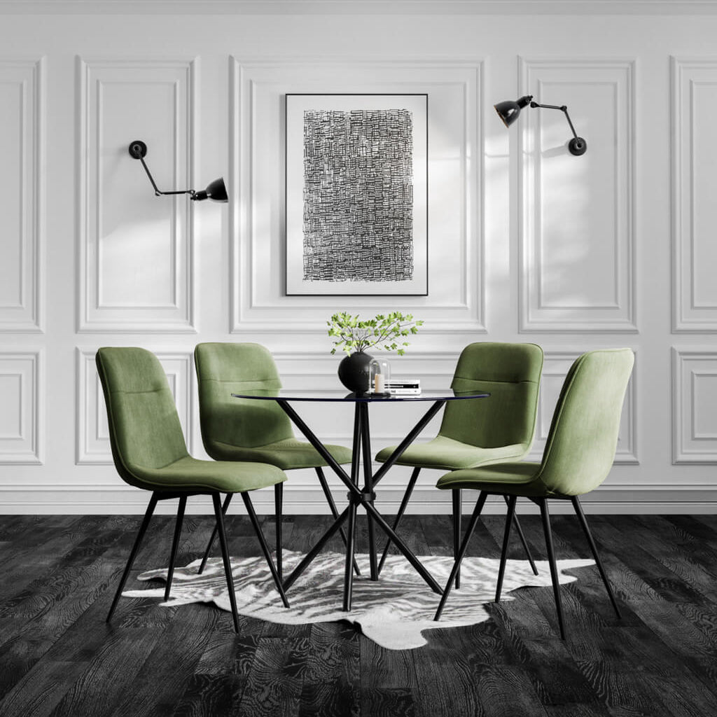 Maxi Moss And Black Dining Chair