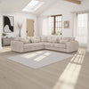 Mocha Velvet Large Corner Group Sofa 5 Seater