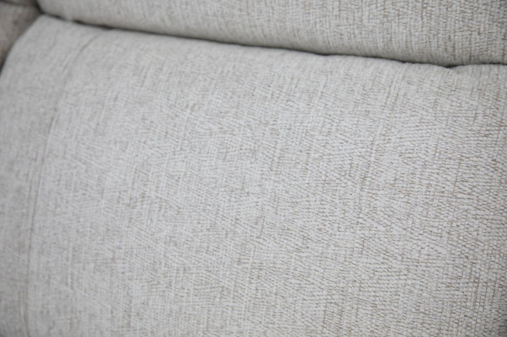 Beige Fabric Large Electric Power Recliner Corner Sofa