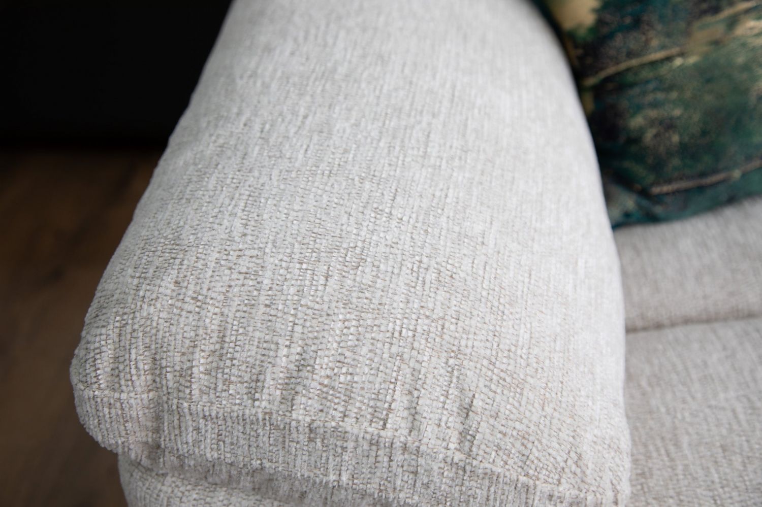 Beige Fabric Large Electric Power Recliner Corner Sofa