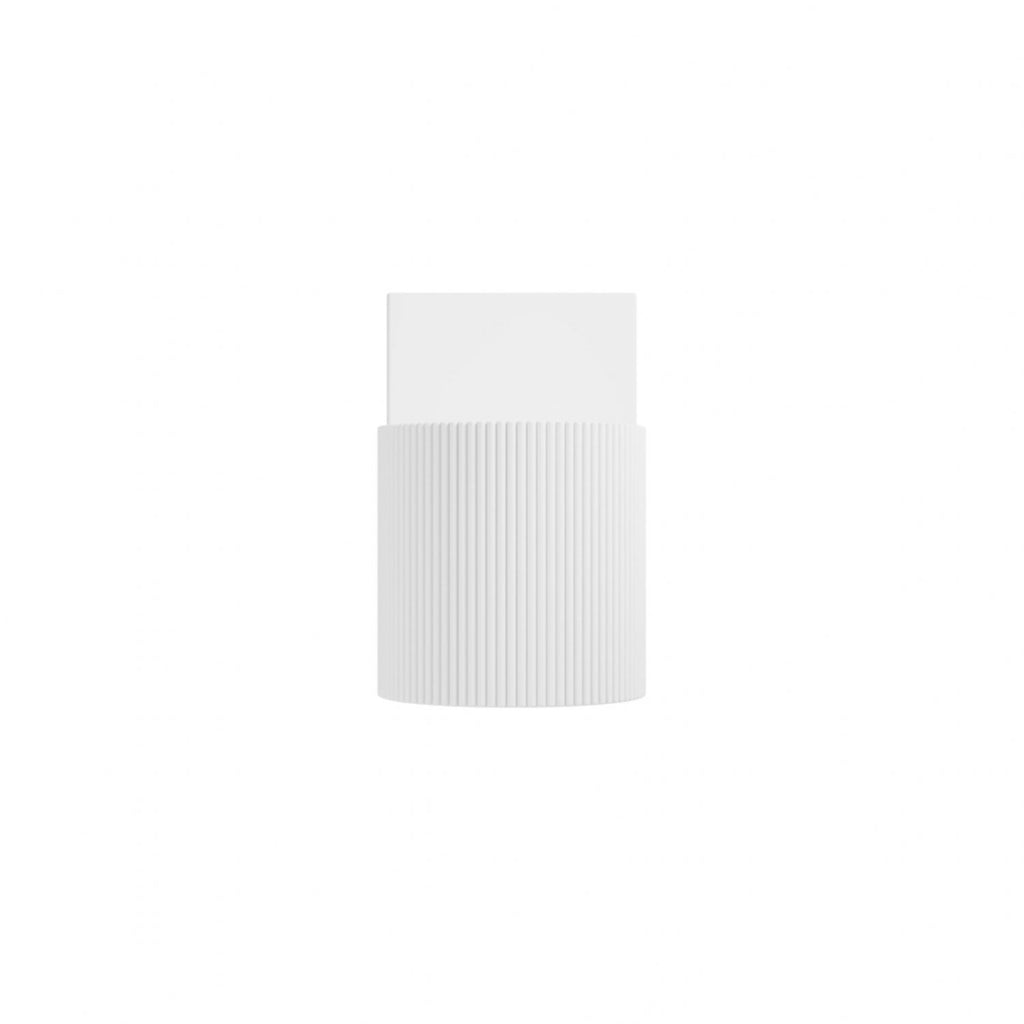 White Wood Semi Circle Set of 2 Side Tables
