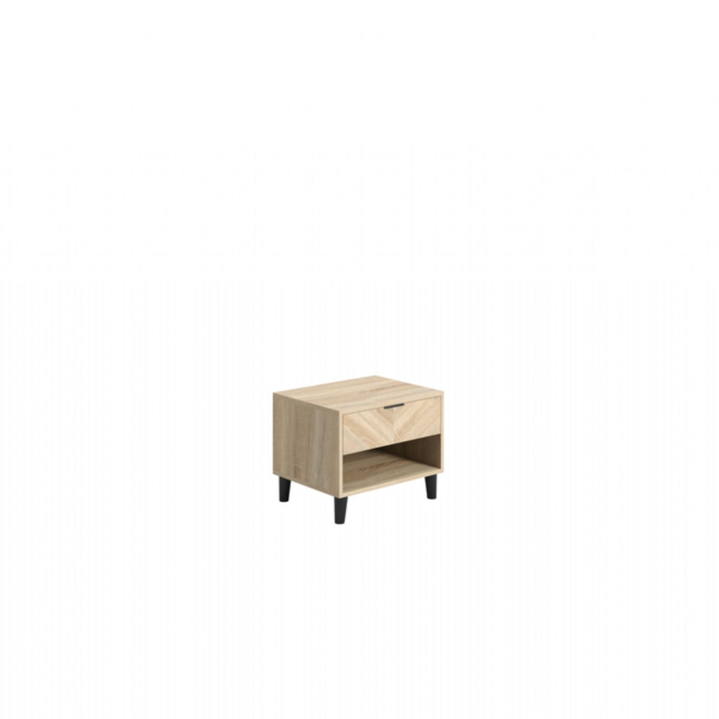 Stockholm 1 Drawer Bedside Chevron