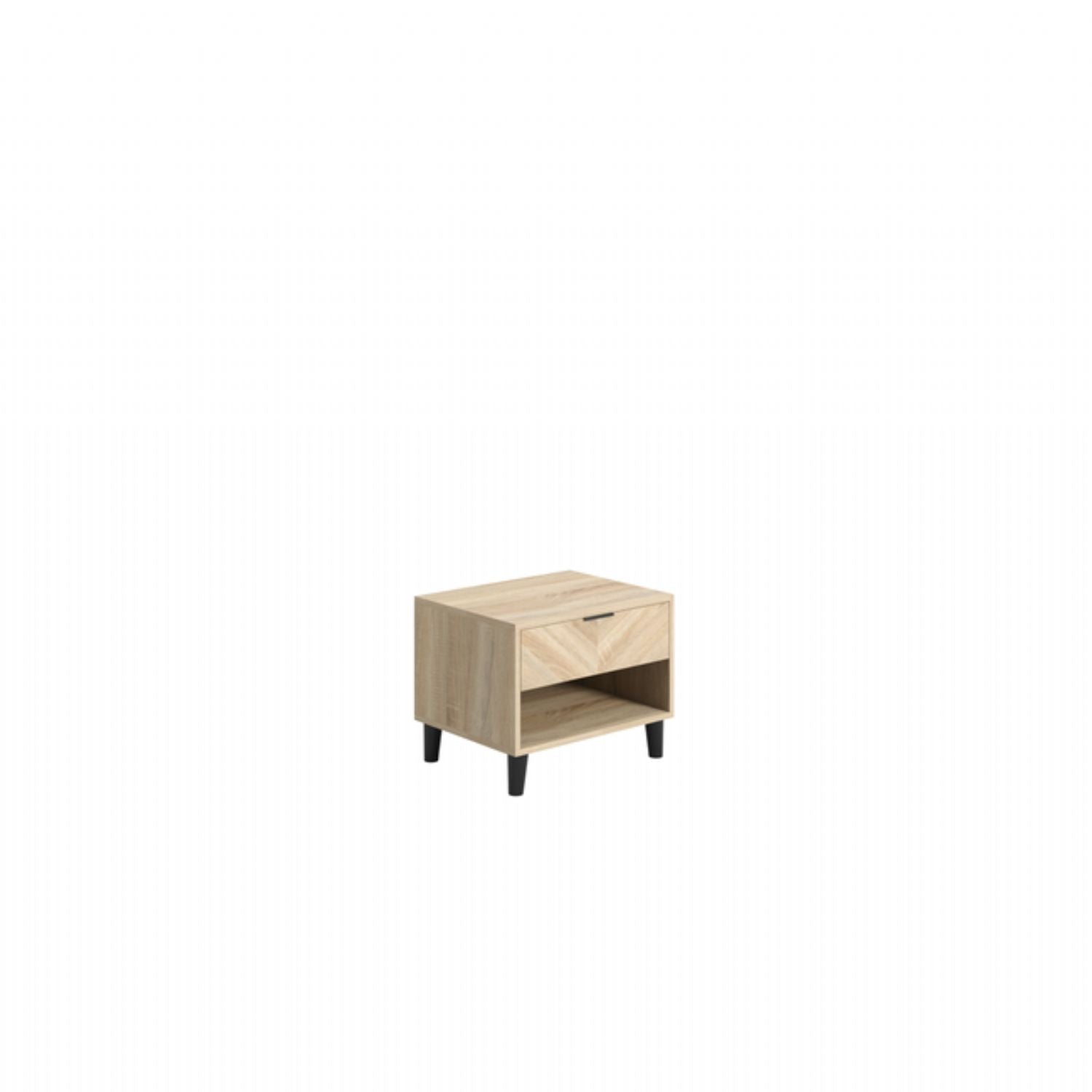 Stockholm 1 Drawer Bedside Chevron