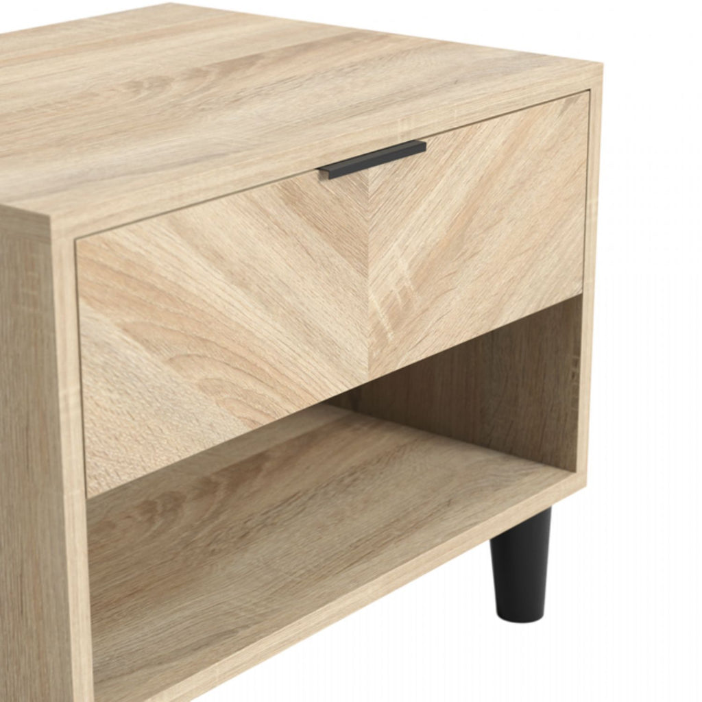 Stockholm 1 Drawer Bedside Chevron