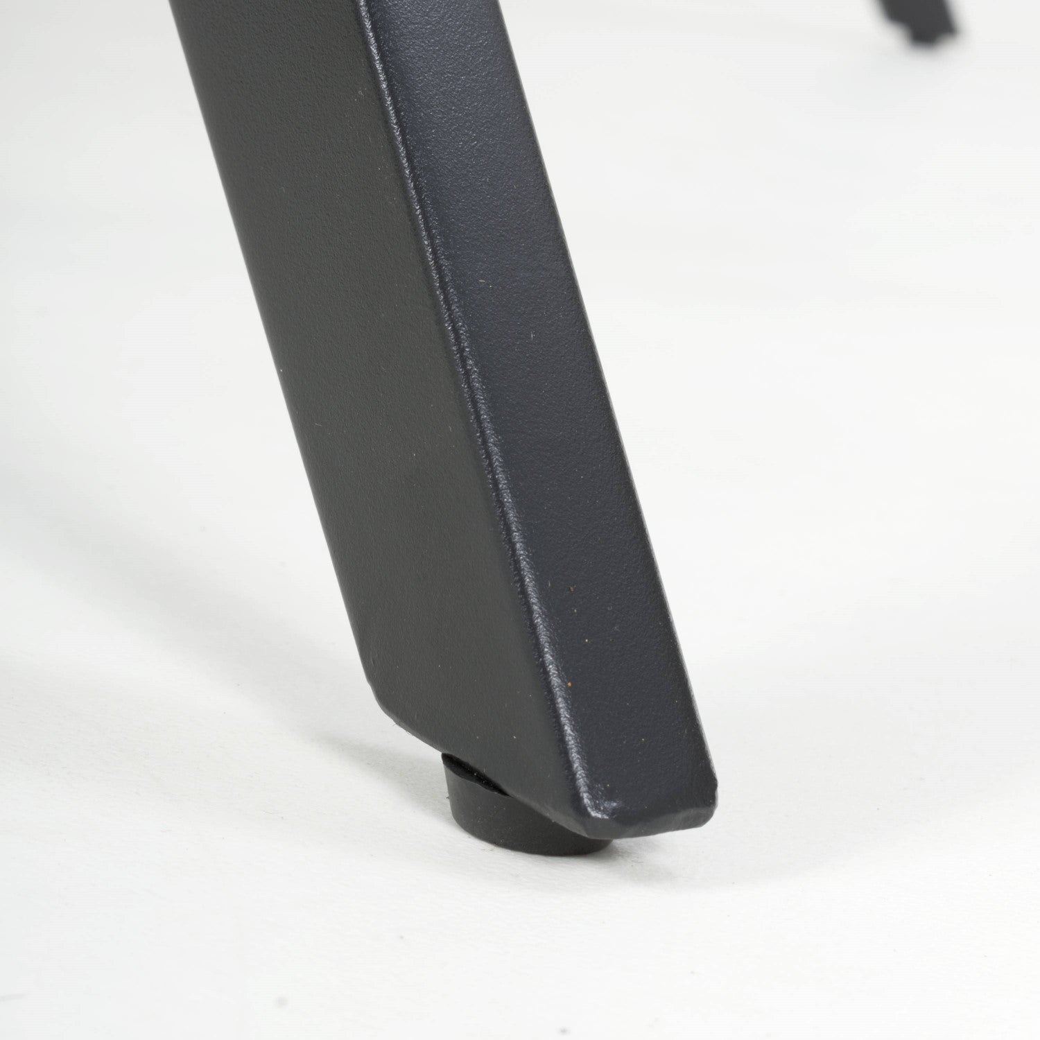 Dark Grey Sintered Effect 1.5m Dining Table with Black Base