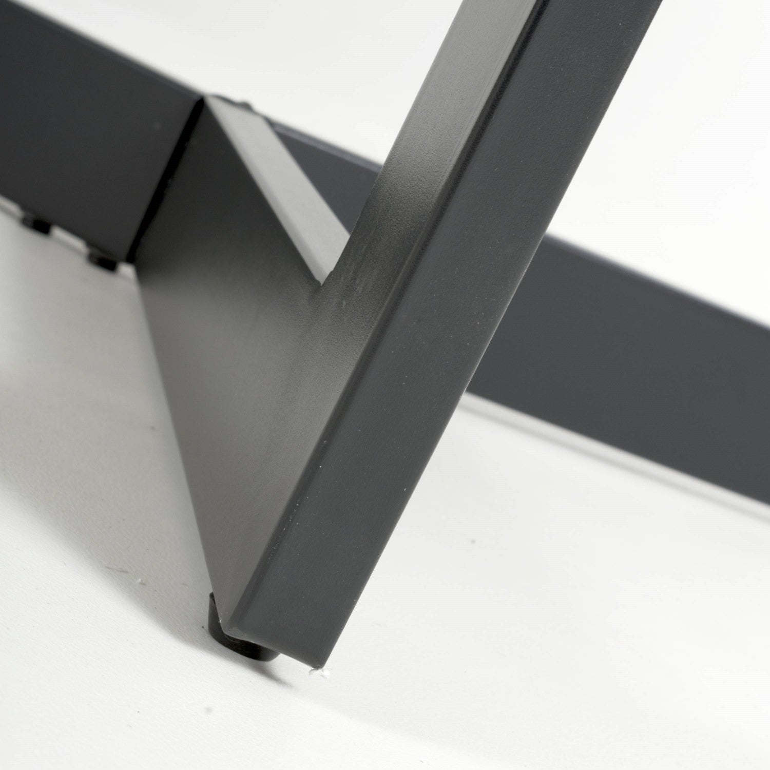 White Gloss 1.8m Large Dining Table with Geometric Base