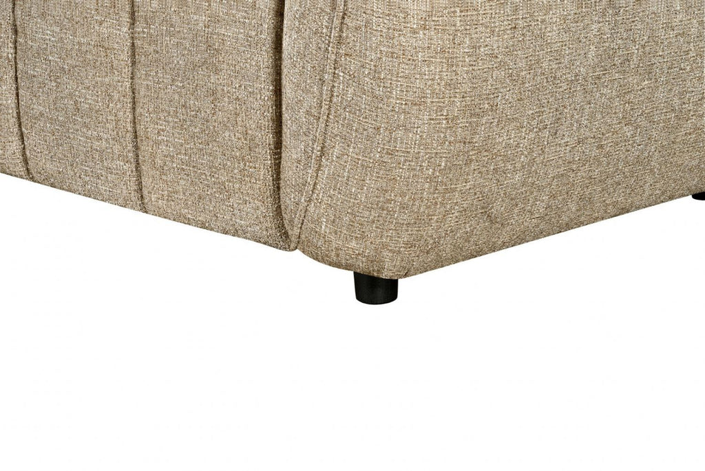 Mocha Fabric Electric Recliner Corner Sofa Right Hand Facing