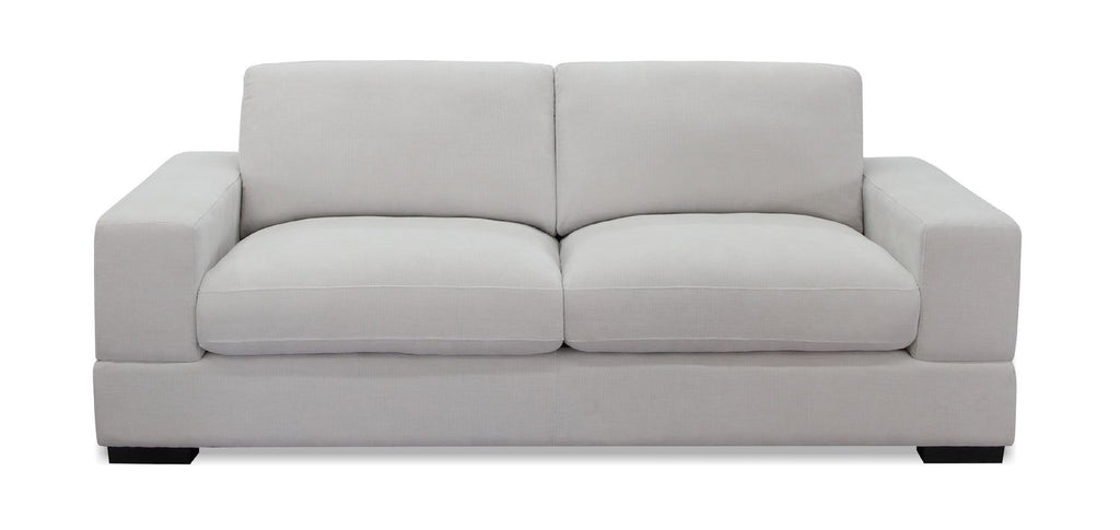 Ivory Fabric 3+2 Seater Standard Back Sofa Set