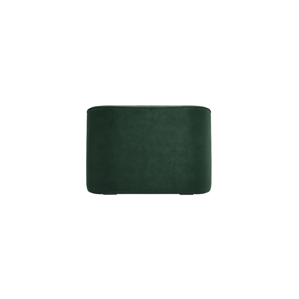 Forest Green Velvet Fabric Upholstered Accent Chair with Curved Back