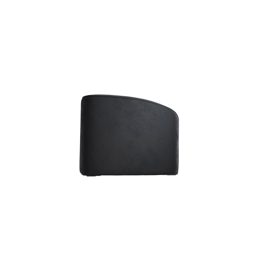 Black Velvet Fabric Upholstered Accent Chair with Curved Back