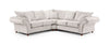 Stone Fabric Large Fullback Corner Sofa Button Tufted