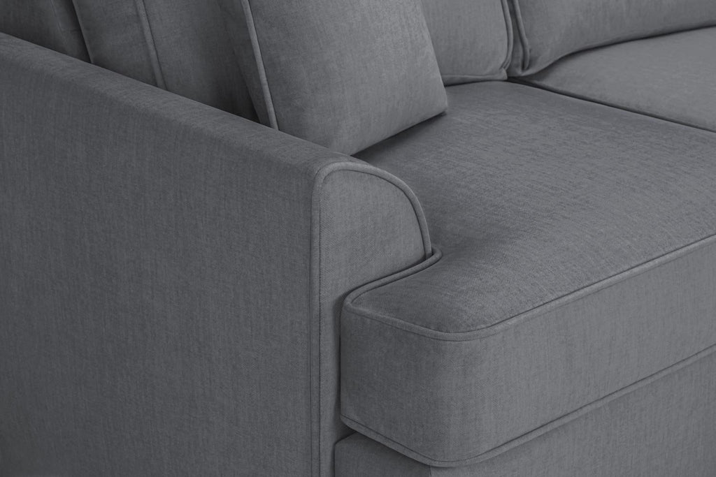 Grey Fabric Large Universal Corner Sofa