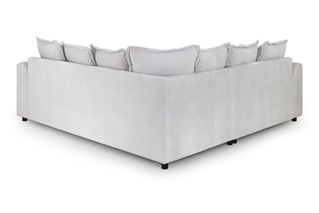 Natural Fabric Upholstery Large Corner Sofa