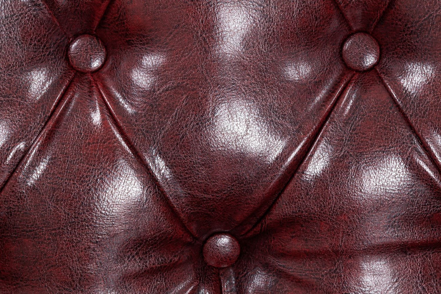 Oxblood Red Bonded Leather Buttoned Back Chesterfield Chair