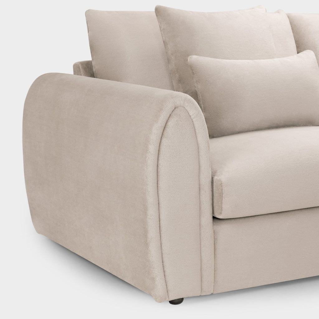 Mocha Velvet Upholstery Armchair