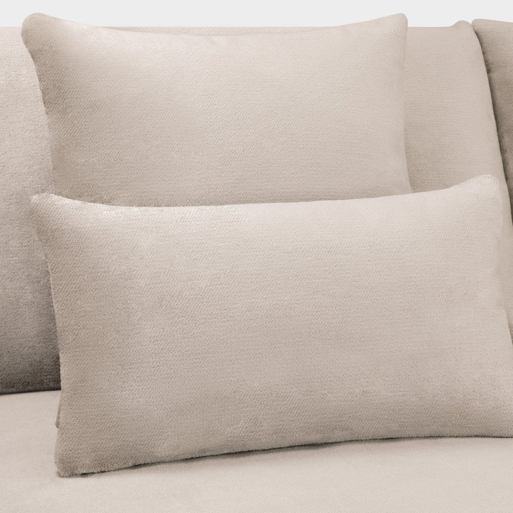 Mocha Velvet Large Corner Group Sofa 5 Seater