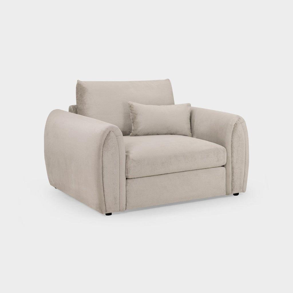 Mocha Velvet Upholstery Armchair