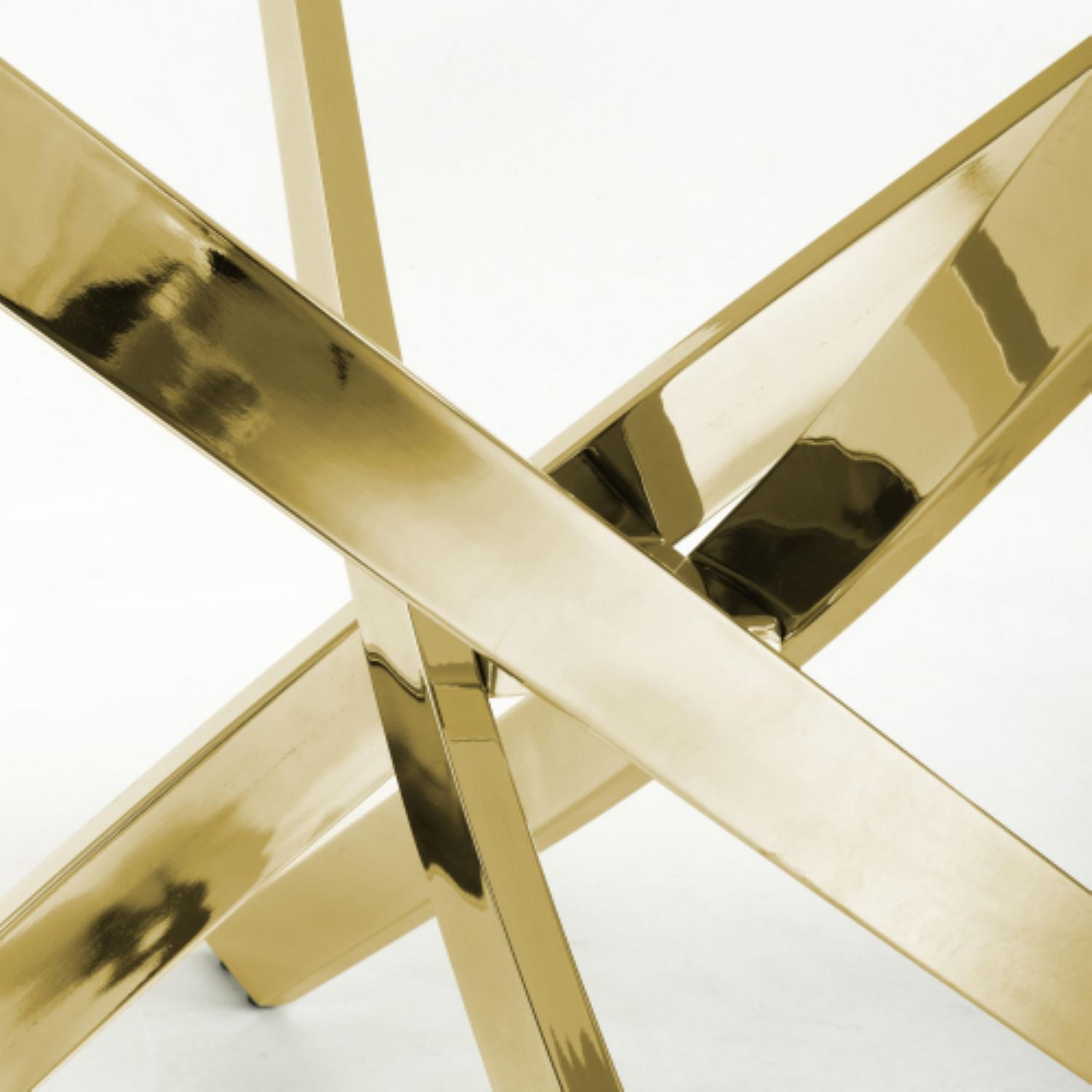 Astoria Medium 1.6m White Gold Dining Table