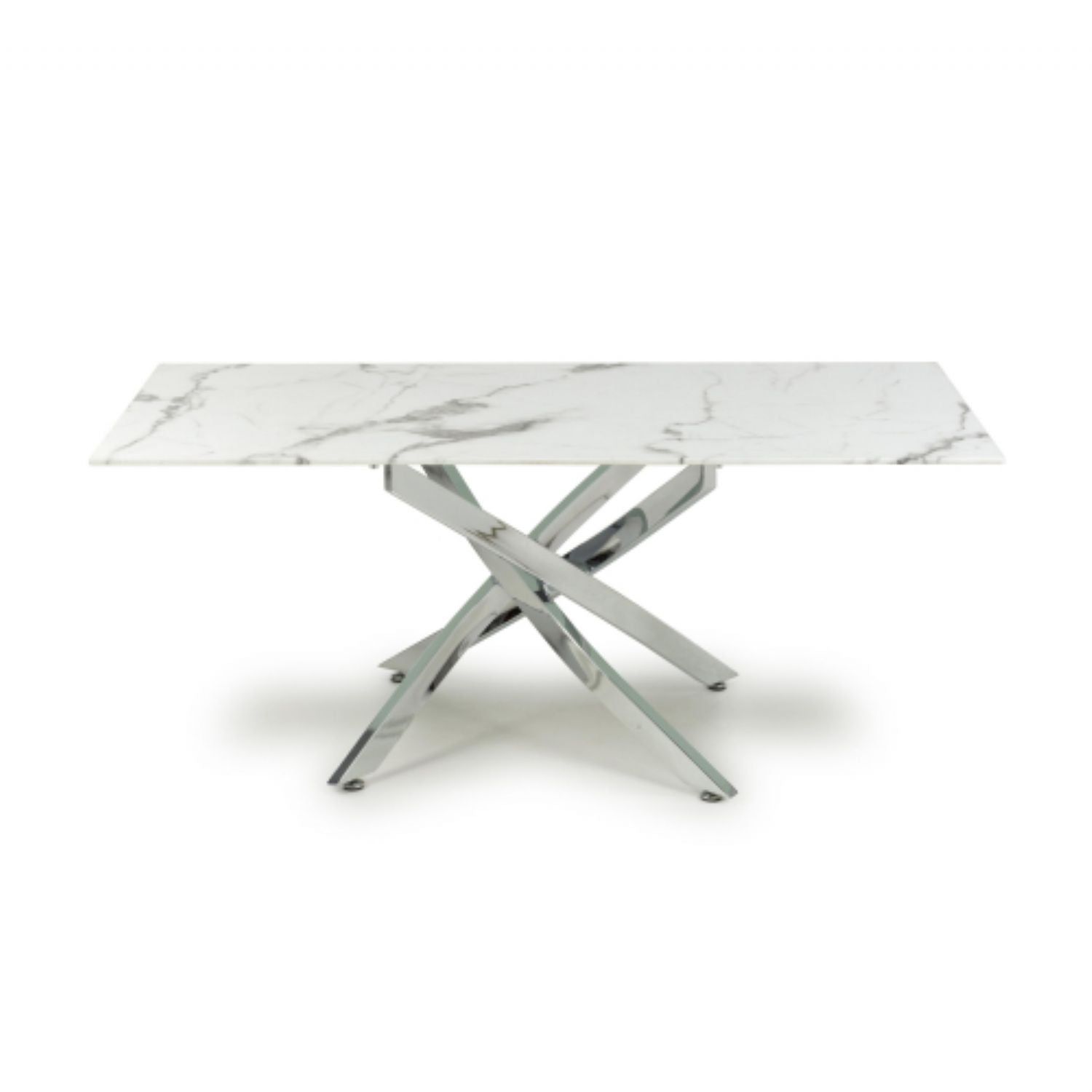 Astoria White Chrome Coffee Table